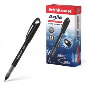 РУЧКА КАПИЛЛЯРНАЯ ERICH KRAUSE AGILE 0.5ММ ЧЕРНАЯ