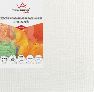 ХОЛСТ НА ПОДРАМНИКЕ 20*20СМ 100% ХЛОПОК СРЕДНЕЕ ЗЕРНО