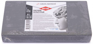 ПЛАСТИЛИН СКУЛЬПТУРНЫЙ МЯГКИЙ VISTA-ARTISTA 1000Г СЕРЫЙ 