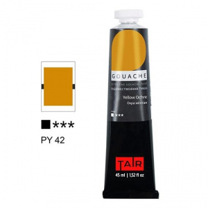 КРАСКИ ГУАШЬ TAIR 45МЛ ОХРА ЖЁЛТАЯ