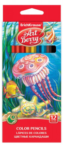 КАРАНДАШИ ЦВЕТНЫЕ "ARTBERRY" 12ЦВ