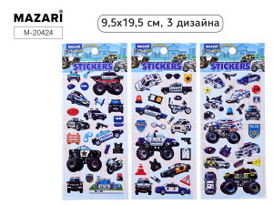 НАКЛЕЙКИ MAZARI ПОЛИЦИЯ 9,5*19,5СМ 