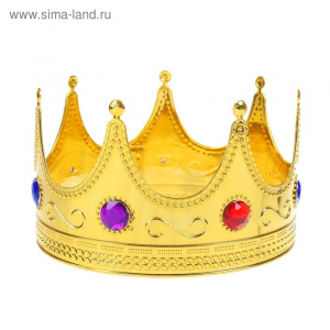 КОРОНА  "КОРОЛЬ" С КАМНЯМИ 