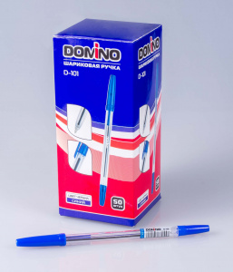 РУЧКА ШАРИКОВАЯ DOMINO D-101 0.7ММ СИНЯЯ