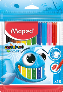 ФЛОМАСТЕPЫ  "COLOR'PEPS ОКЕАН" 10ЦВ
