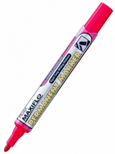 МАРКЕР ПЕРМАНЕНТНЫЙ PENTEL MAXIFLO КРУГЛЫЙ 4.5ММ КРАСНЫЙ
