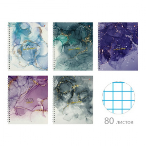 ТЕТРАДЬ 80Л КЛЕТКА "МРАМОР"