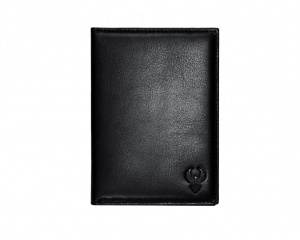 ОБЛОЖКА ДЛЯ ПАСПОРТА "BLACK-3" С ОТДЕЛЕНИЕМ ДЛЯ КАРТ