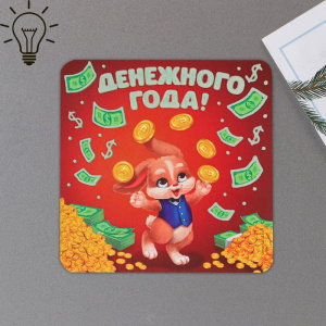 МАГНИТ НОВОГОДНИЙ "ДЕНЕЖНОГО ГОДА"