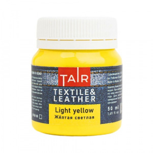 КРАСКИ АКРИЛ TAIR ПО ТКАНИ И КОЖЕ 50МЛ ЖЁЛТАЯ СВЕТЛАЯ