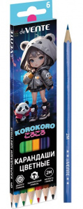 КАРАНДАШИ ЦВЕТНЫЕ 6ЦВ "КОРОКОРО"