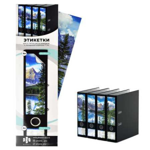 ЭТИКЕТКА САМОКЛЕЯЩАЯСЯ 180Г/М2 "ОЗЕРО" ДЛЯ МАРКИРОВКИ ФАЙЛОВ 60*245ММ  4Ш/У