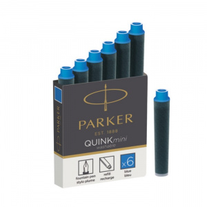 КАРТРИДЖ ДЛЯ ПЕРЬЕВОЙ РУЧКИ PARKER МИНИ СИНИЕ 6Ш/У