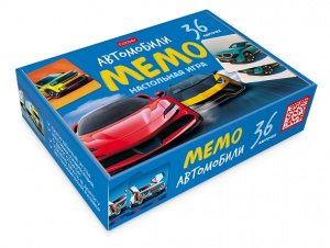 ИГРА МЕМО "АВТОМОБИЛИ" 36 КАРТОЧЕК