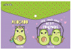 ПАПКА НА КНОПКЕ ЦВ А5 "AVOCADO" 