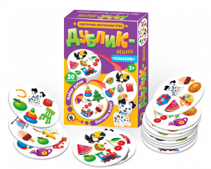 ИГРА НАСТОЛЬНАЯ ДУБЛИК-МИНИ 30 КАРТОЧЕК