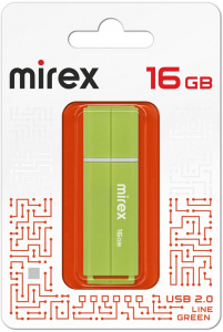 КАРТА ПАМЯТИ MIREX 16Gb "LINE GREEN" ЗЕЛЕНАЯ