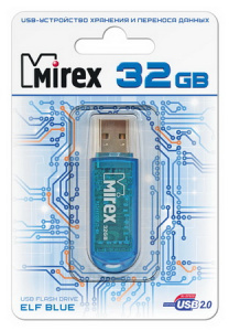 КАРТА ПАМЯТИ MIREX 32Gb ELF BLUE 