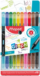 НАБОР КАПИЛЛЯРНЫХ РУЧЕК "MAPED" 10 ЦВ