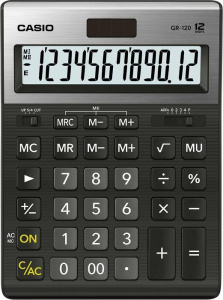 КАЛЬКУЛЯТОР CASIO 12Р GR-120-W-EP