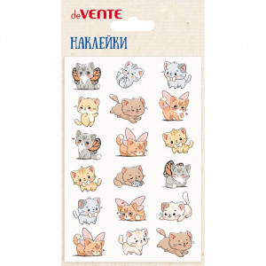 НАКЛЕЙКИ ИЗ МЯГКОГО ЭВА "МИЛЫЕ КОТЯТА" 10*15 СМ