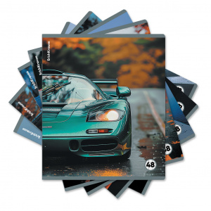 ТЕТРАДЬ 48Л КЛЕТКА "RAIN DRIVE" MIX-PACK