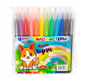 ФЛОМАСТЕPЫ  "КОРГИ" 12ЦВ
