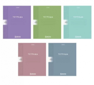 ТЕТРАДЬ 48Л КЛЕТКА "COLOR SET" ПЛАСТИК