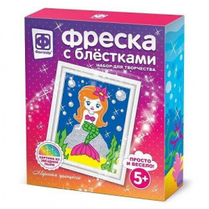 НАБОР ДЛЯ ТВОРЧЕСТВА "ФРЕСКА С БЛЕСТКАМИ"