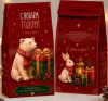 ЧАЙ-ДОМИК "С НОВЫМ ГОДОМ! КРАСНЫЙ С МИШКОЙ" 50ГР