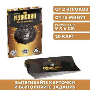 ИГРА НАСТОЛЬНАЯ ФАНТЫ МУЖСКАЯ ВЕЧЕРИНКА 20 КАРТ 18+