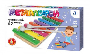 ИГРА МУЗЫКАЛЬНАЯ  МЕТАЛЛОФОН ДЕТСКИЙ 8 НОТ