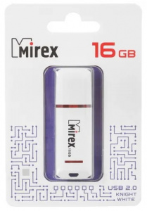 КАРТА ПАМЯТИ MIREX 16Gb "KNIGHT WHITE" БЕЛАЯ