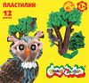ПЛАСТИЛИН 12ЦВ 180Г КАЛЯКА СО СТЕКОМ