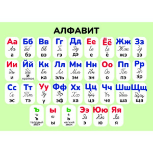 КАРТОЧКИ ОБУЧАЮЩИЕ А5 "РУССКИЙ АЛФАВИТ"