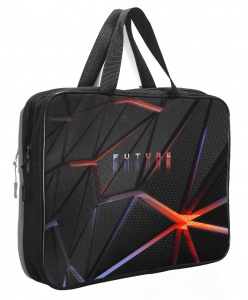ПАПКА ПОРТФЕЛЬ НА МОЛНИИ С РУЧКАМИ А4 "БУДУЩЕЕ" ТЕКСТИЛЬ 37*28*6СМ