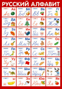 ПЛАКАТ ОБУЧАЮЩИЙ А3 "РУССКИЙ АЛФАВИТ"